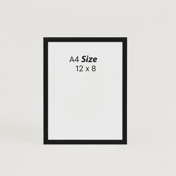 A4 size photo frame for personalized printing and gift customization.
