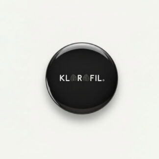 Custom soapstone coaster with KLORFIL logo for personalized branding.