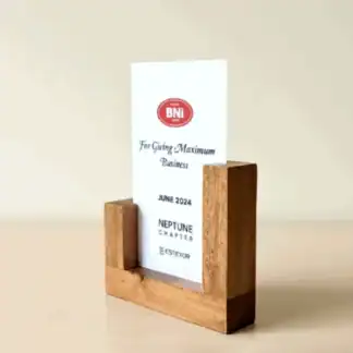 Corporate Vertical Inset Wooden Award
