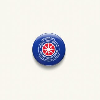 Badge with National Service Scheme logo and text.