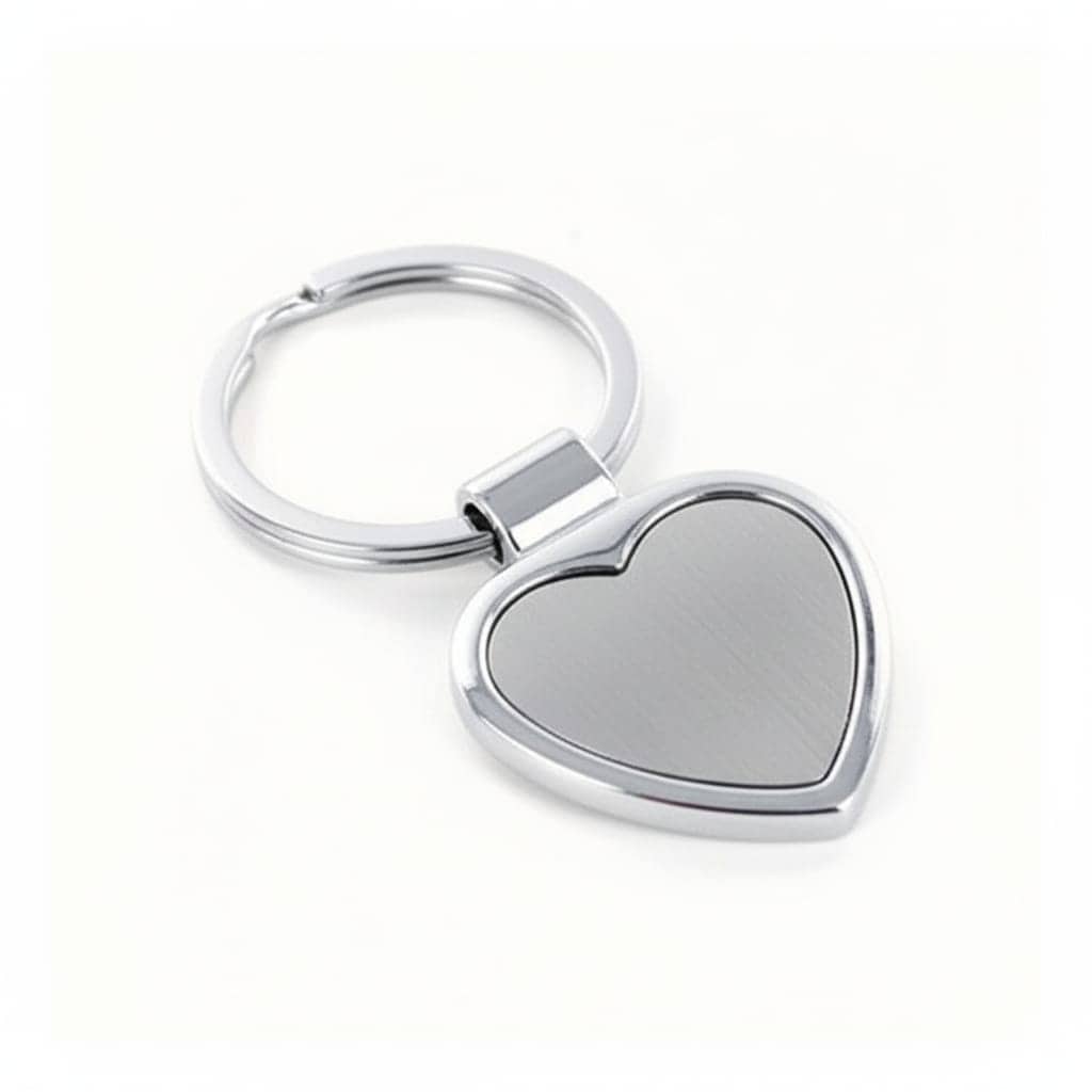 Personalized Heart Shape Metal Keychain for Gifts.