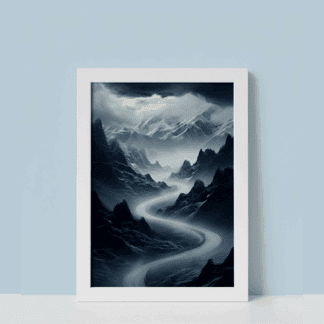 Elegant white wooden frame for custom photos.