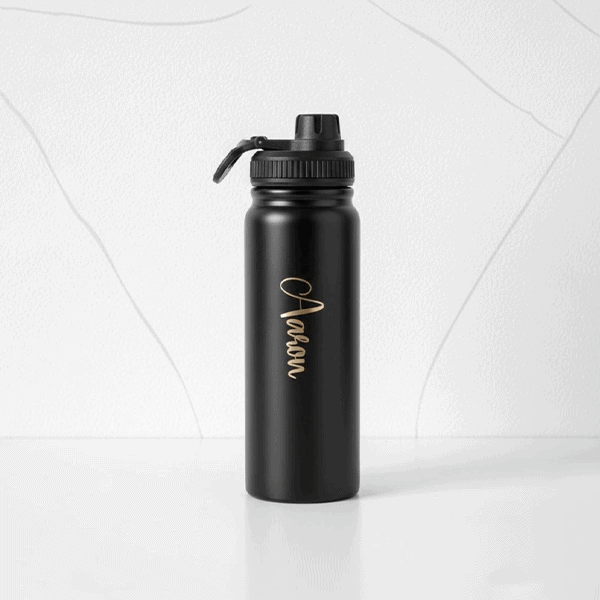 Stainless Steel Water Bottle (Black)
