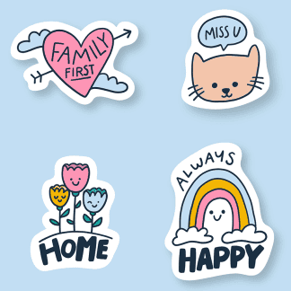 Die cut sticker