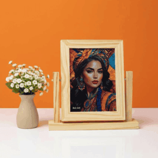 Portrait photo frame for personalized artwork and gifts.
