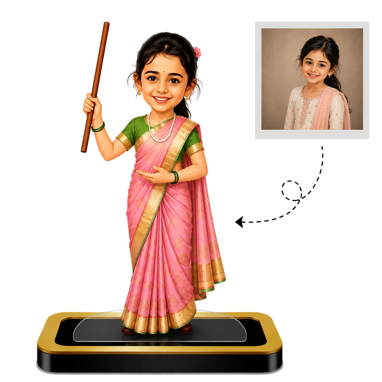 Personalized Kid Teacher Caricature – Custom Mini Teacher Standee Gift - Image 2