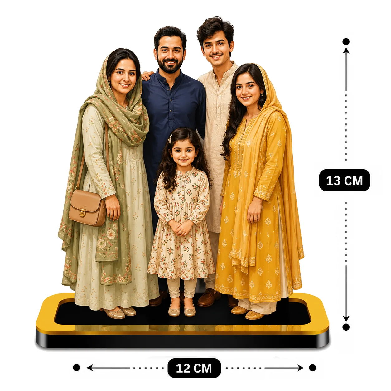 Personalized Family Cutout Gift – Custom Acrylic Family Photo Standee - Image 3