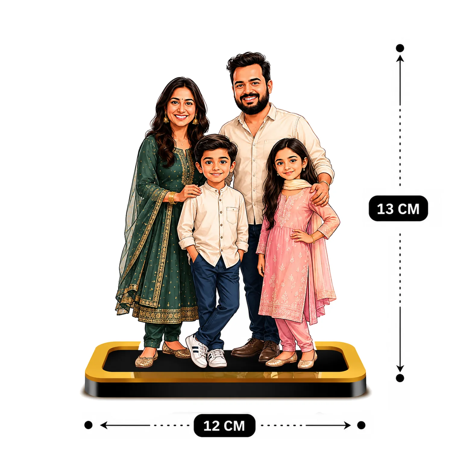 Personalized Family Cutout Gift – Custom Acrylic Family Photo Cutout - Image 3