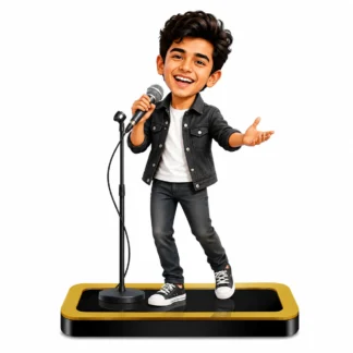 Personalized Singer Caricature – Custom Music Star Standee Gift