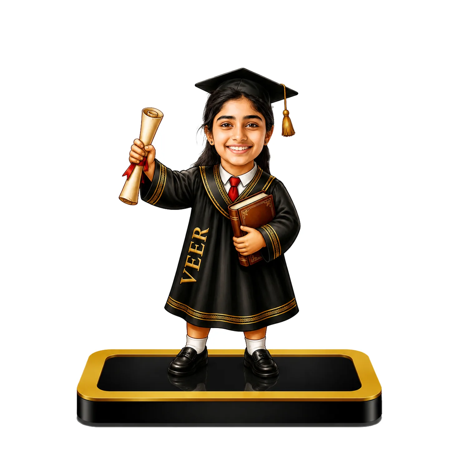Personalized Female Graduation Caricature – Custom Graduation Gift for Her
