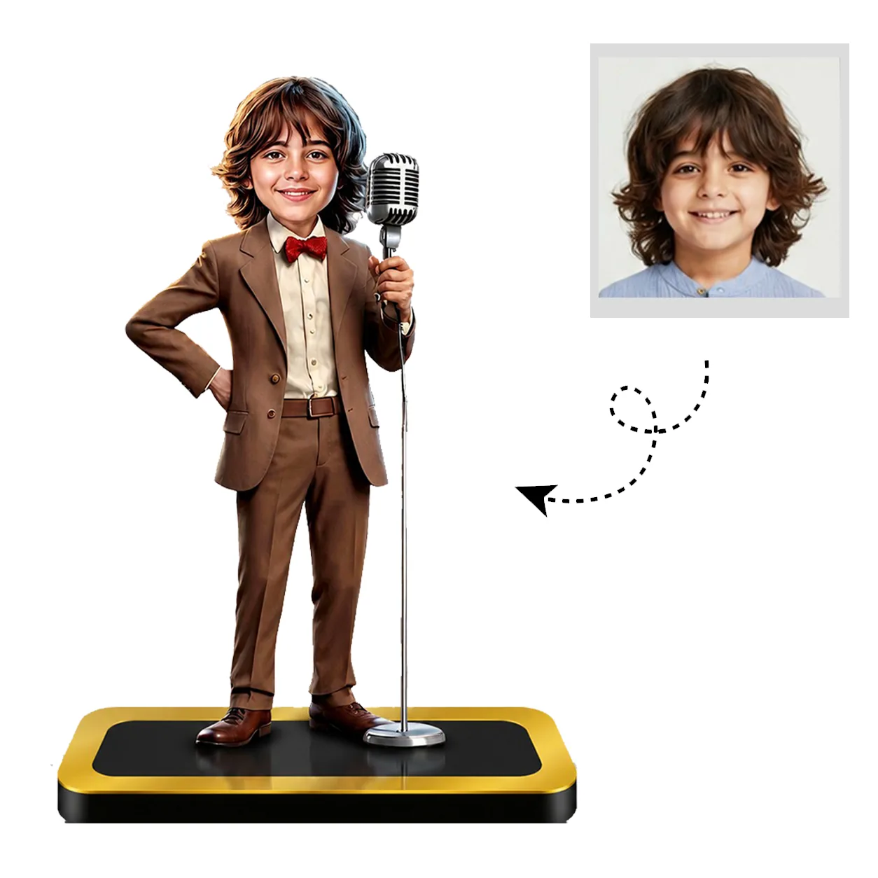 Personalized Singer Caricature Standee – Custom Music Star Acrylic Gift - Image 2