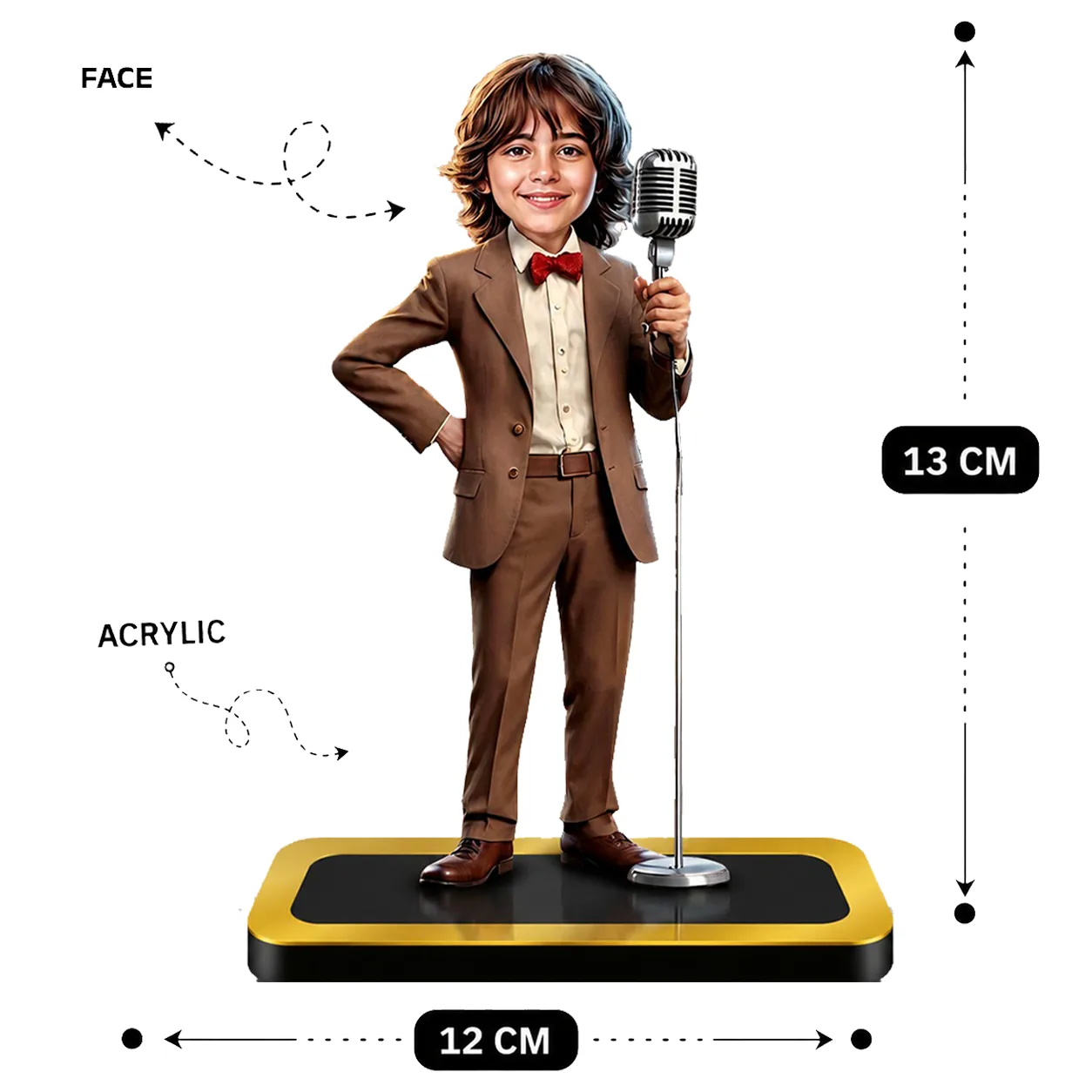 Personalized Singer Caricature Standee – Custom Music Star Acrylic Gift - Image 3