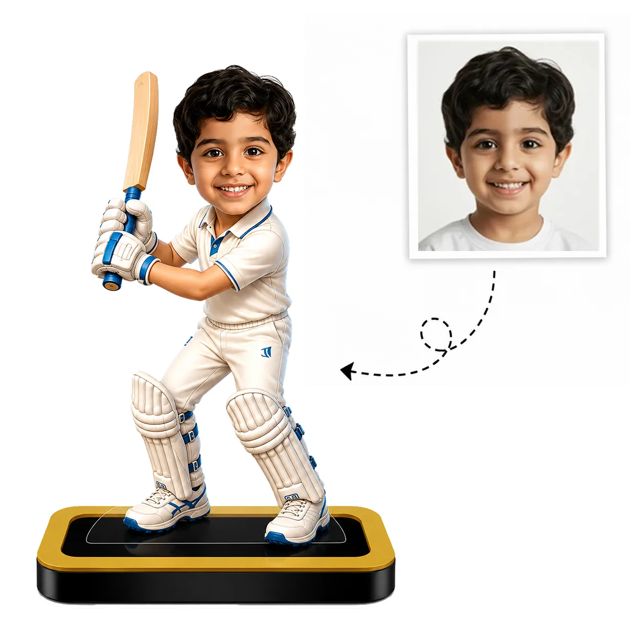Personalized Celebrity Cricketer Caricature – Custom Cricket Fan Gift - Image 2
