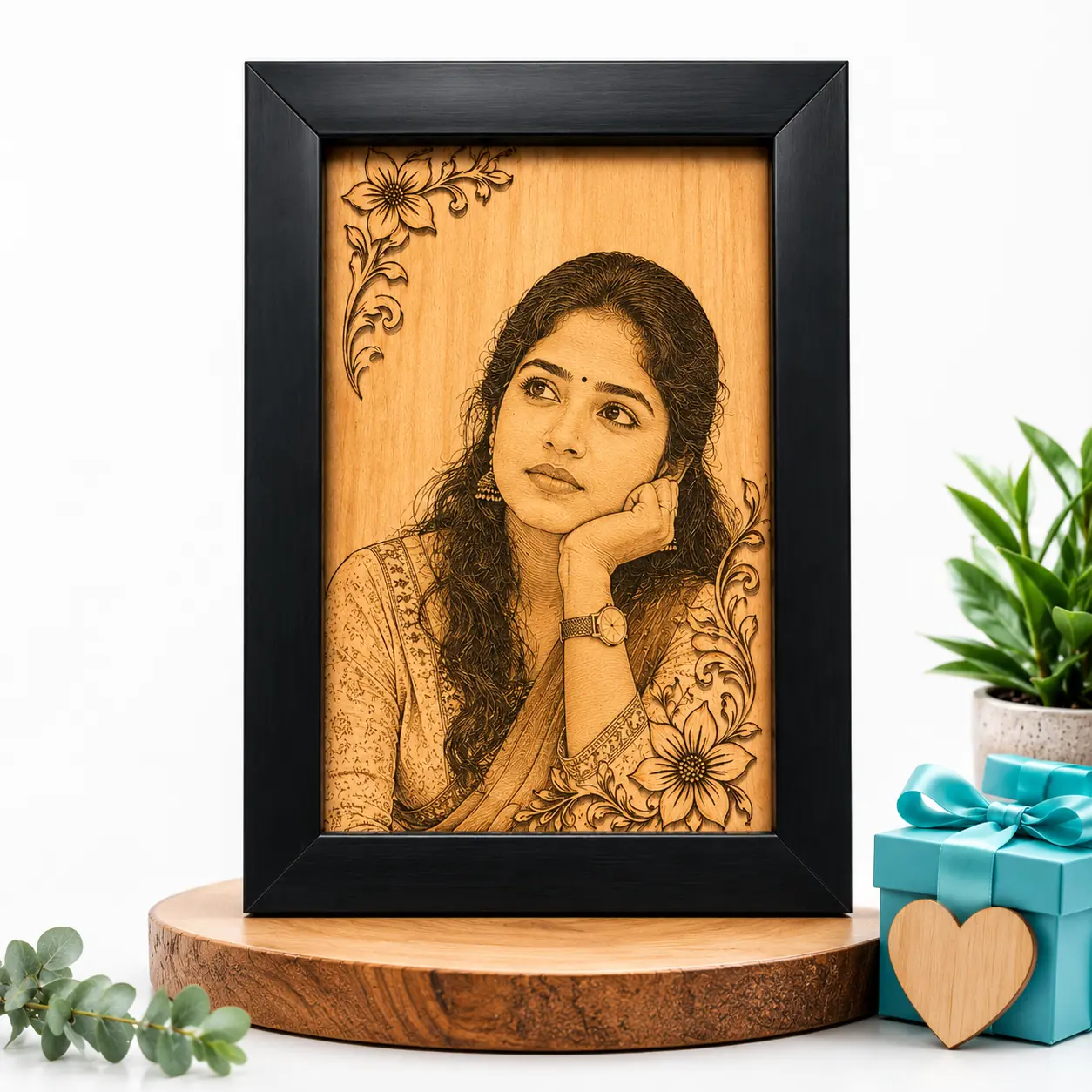 Personalized Engraved Wooden Photo Art - Image 3