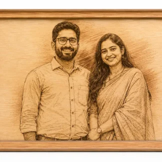 Personalized Laser Engraved Wooden Photo Art frame