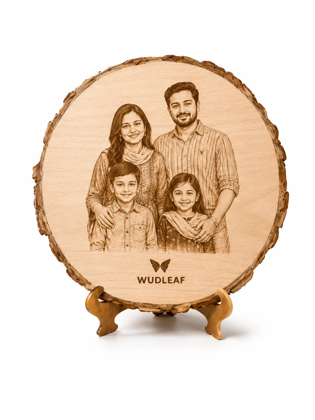 Personalized Wood Slice Gift with Photo and Text