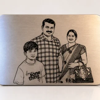 Personalized Laser Engraved Stainless Steel Photo Plaque