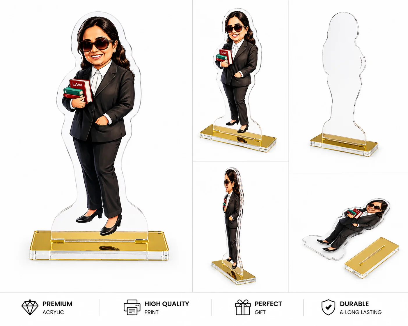 Personalized Lawyer Caricature Standee – Custom Advocate Desk Décor & Gift - Image 2