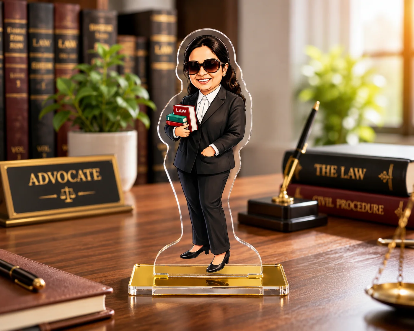 Personalized Lawyer Caricature Standee – Custom Advocate Desk Décor & Gift - Image 3