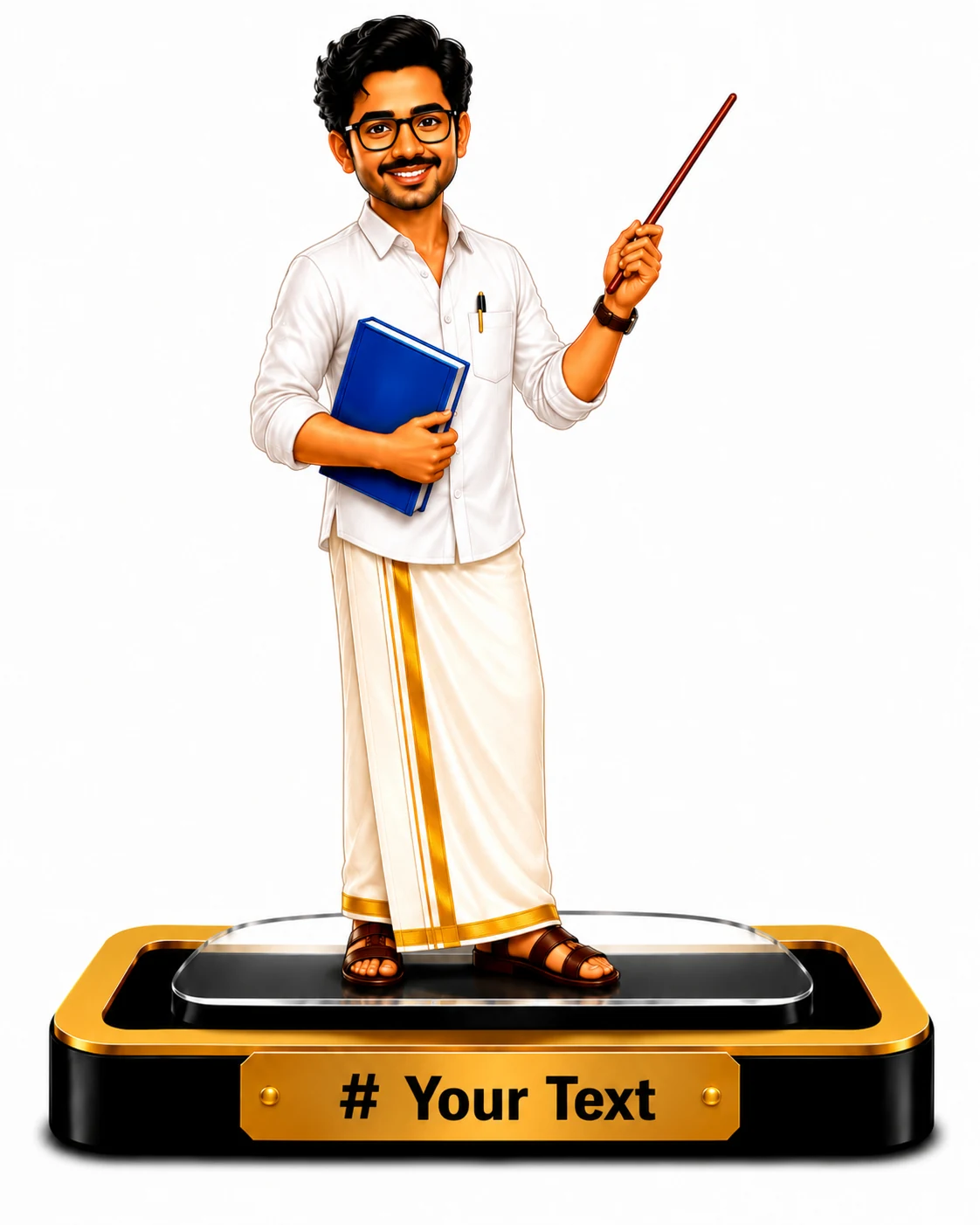 Personalized Male Teacher Caricature – Custom Teacher Appreciation Gift - Image 2