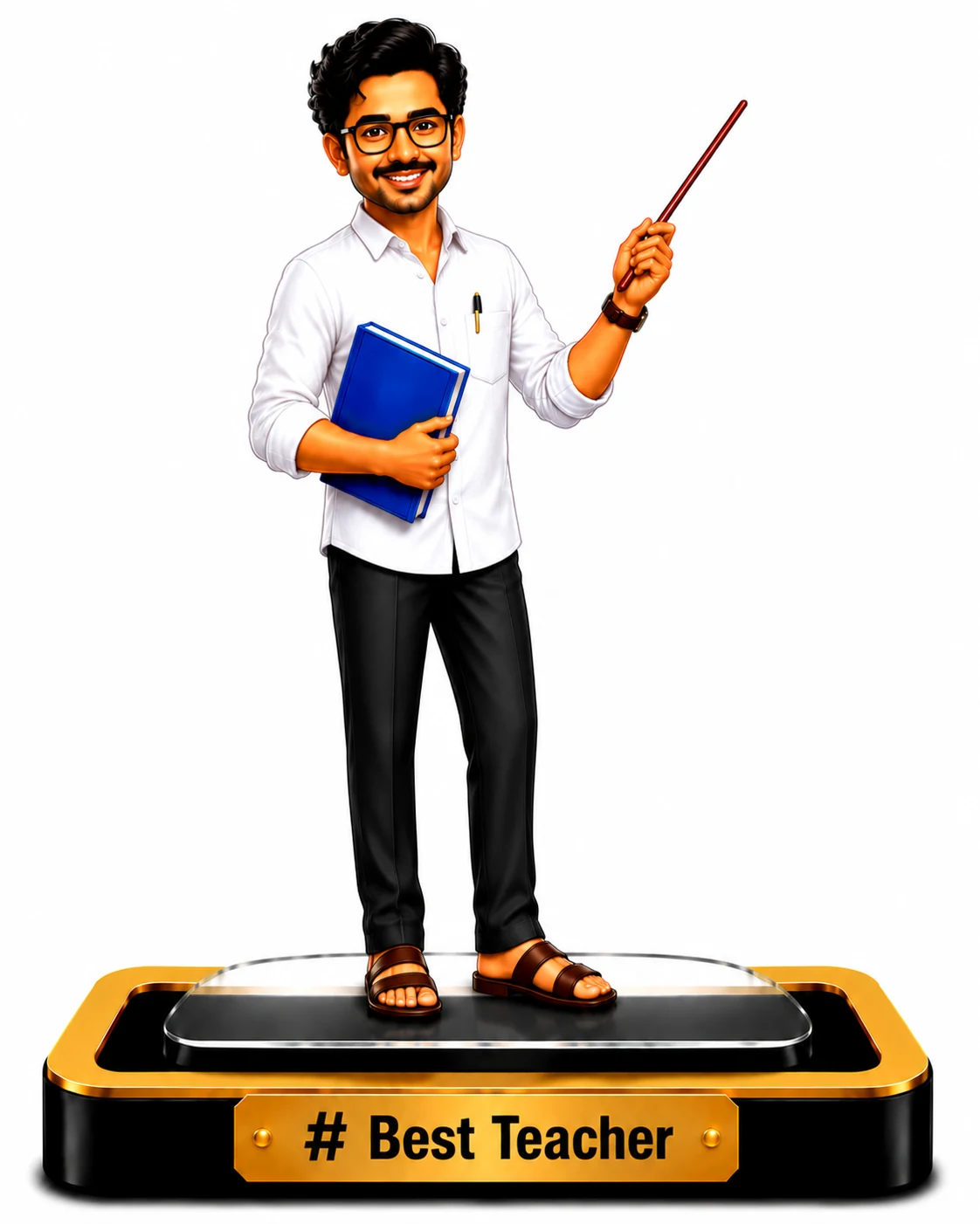 Personalized Male Teacher Caricature – Teacher Gift - Image 2