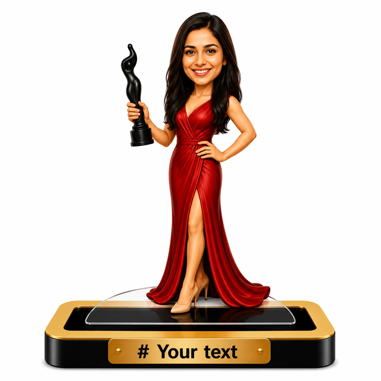 Personalized Female Caricature Standee – Awards & Achievements - Image 2