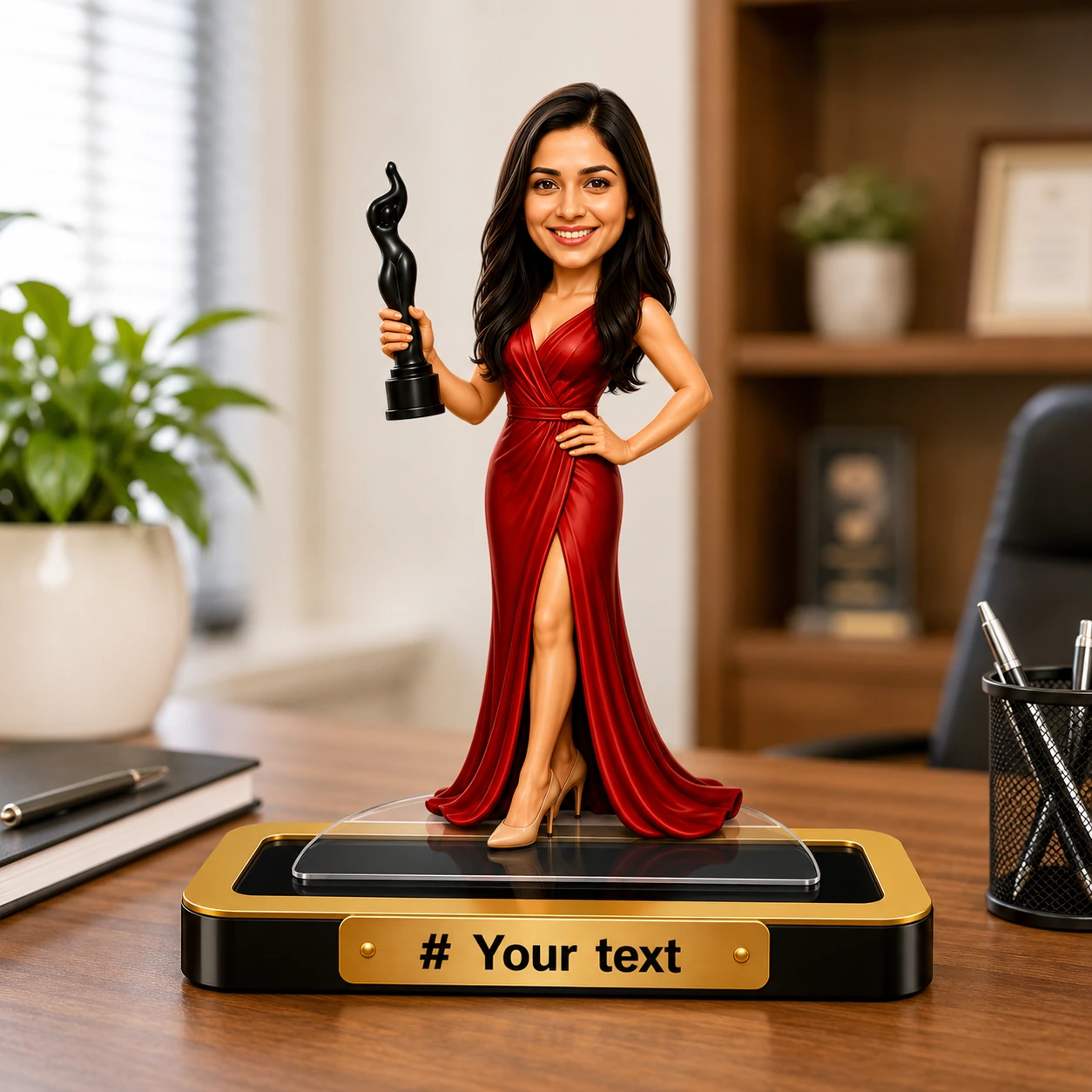 Personalized Female Caricature Standee – Awards & Achievements - Image 5
