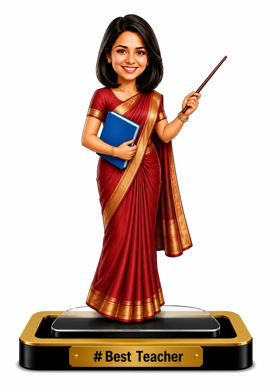 Personalized Teacher Caricature Standee – Female - Image 3