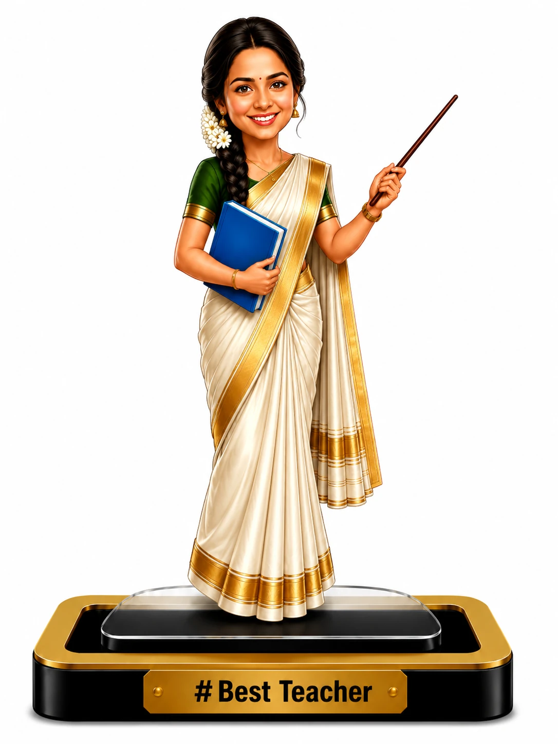Personalized Female Caricature Standee – Teacher - Image 3