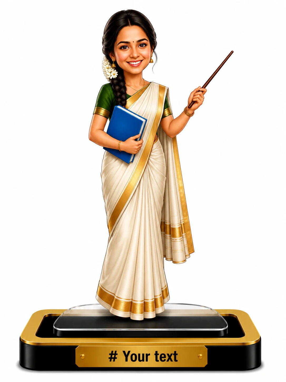 Personalized Female Caricature Standee – Teacher - Image 2