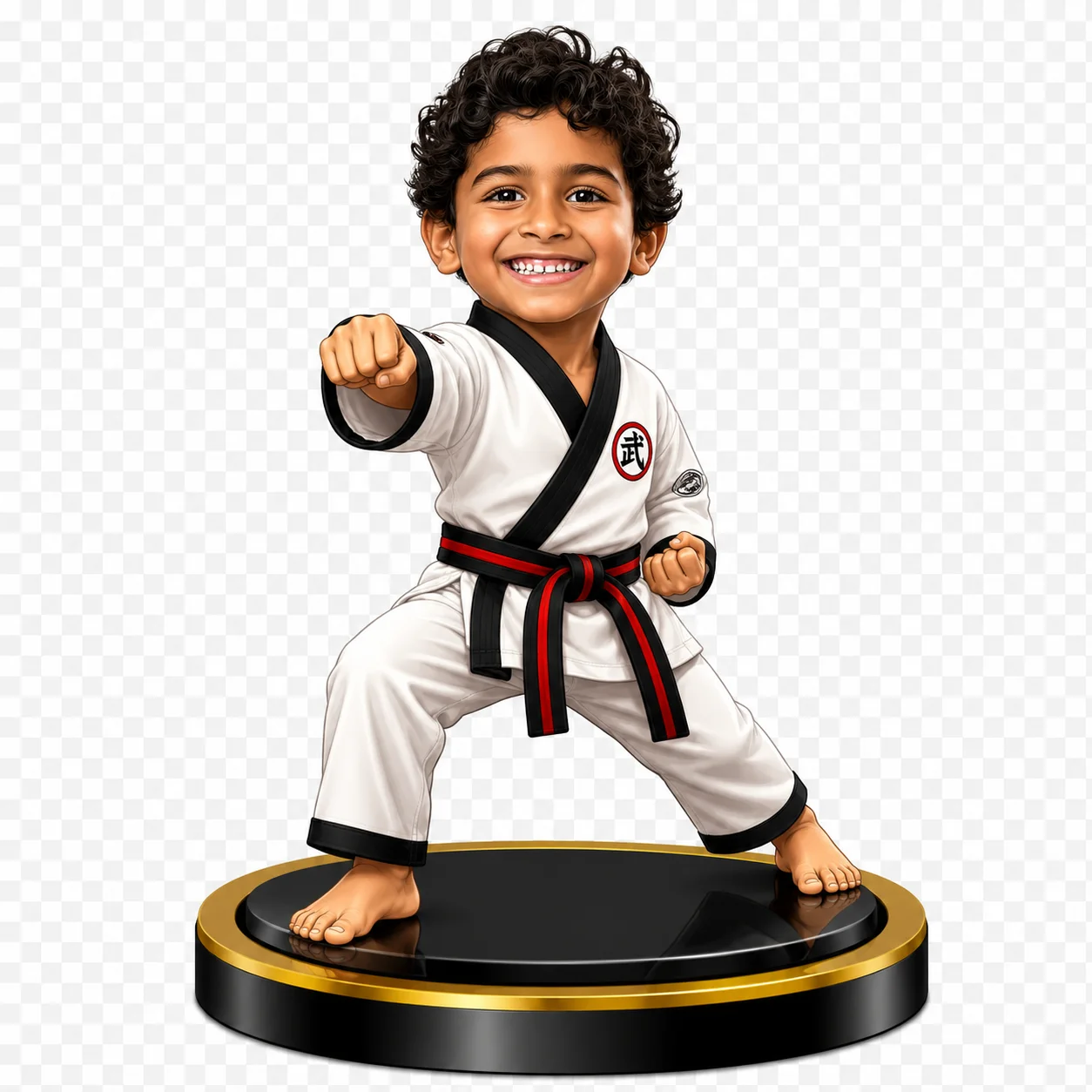 Personalized Karate Kid Caricature – Custom Martial Arts Standee Gift