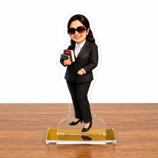Personalized Lawyer Caricature Standee – Custom Advocate Desk Décor & Gift