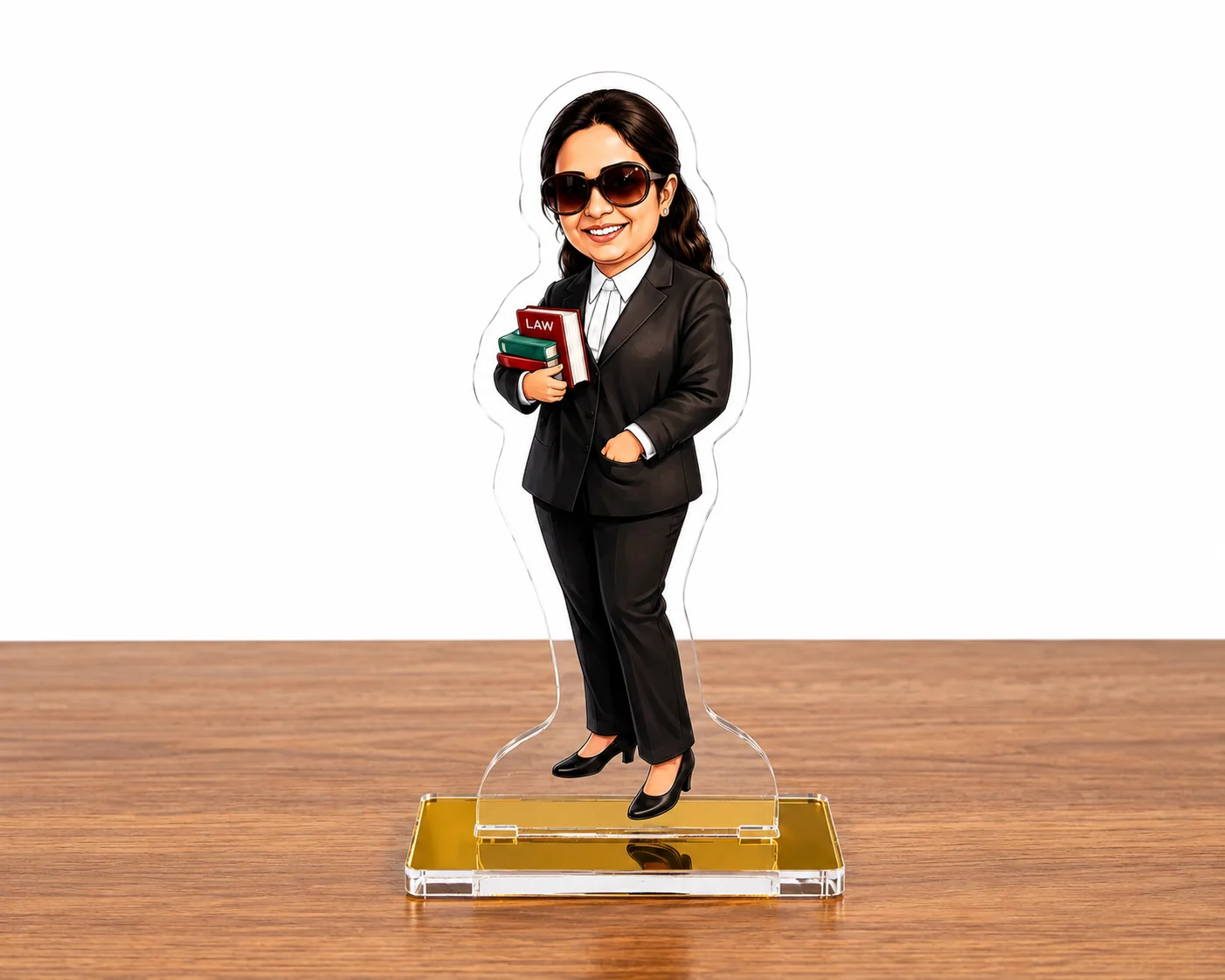 Personalized Lawyer Caricature Standee – Custom Advocate Desk Décor & Gift