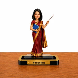 Personalized Teacher Caricature Standee – Female