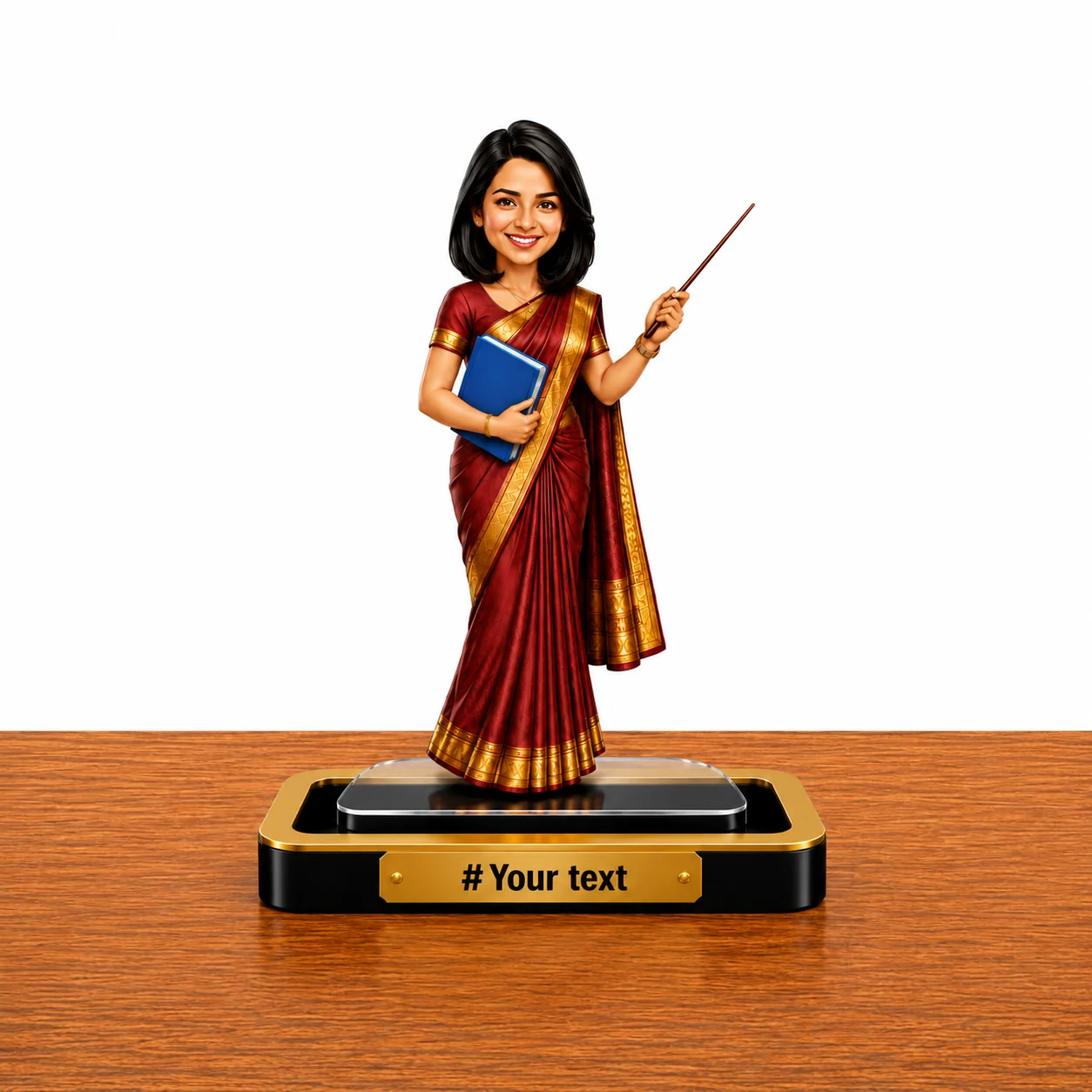 Personalized Teacher Caricature Standee – Female