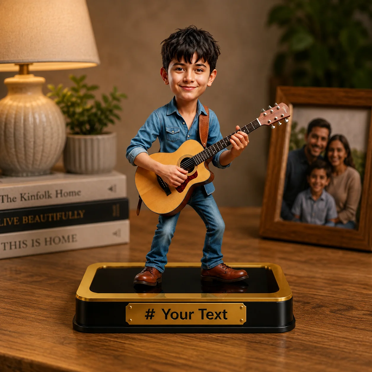 Personalized Guitar Player Caricature – Custom Musician Acrylic Gift - Image 5