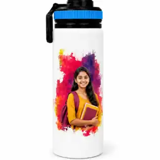 Personalized Aluminium Water Bottle with Custom Photo Print
