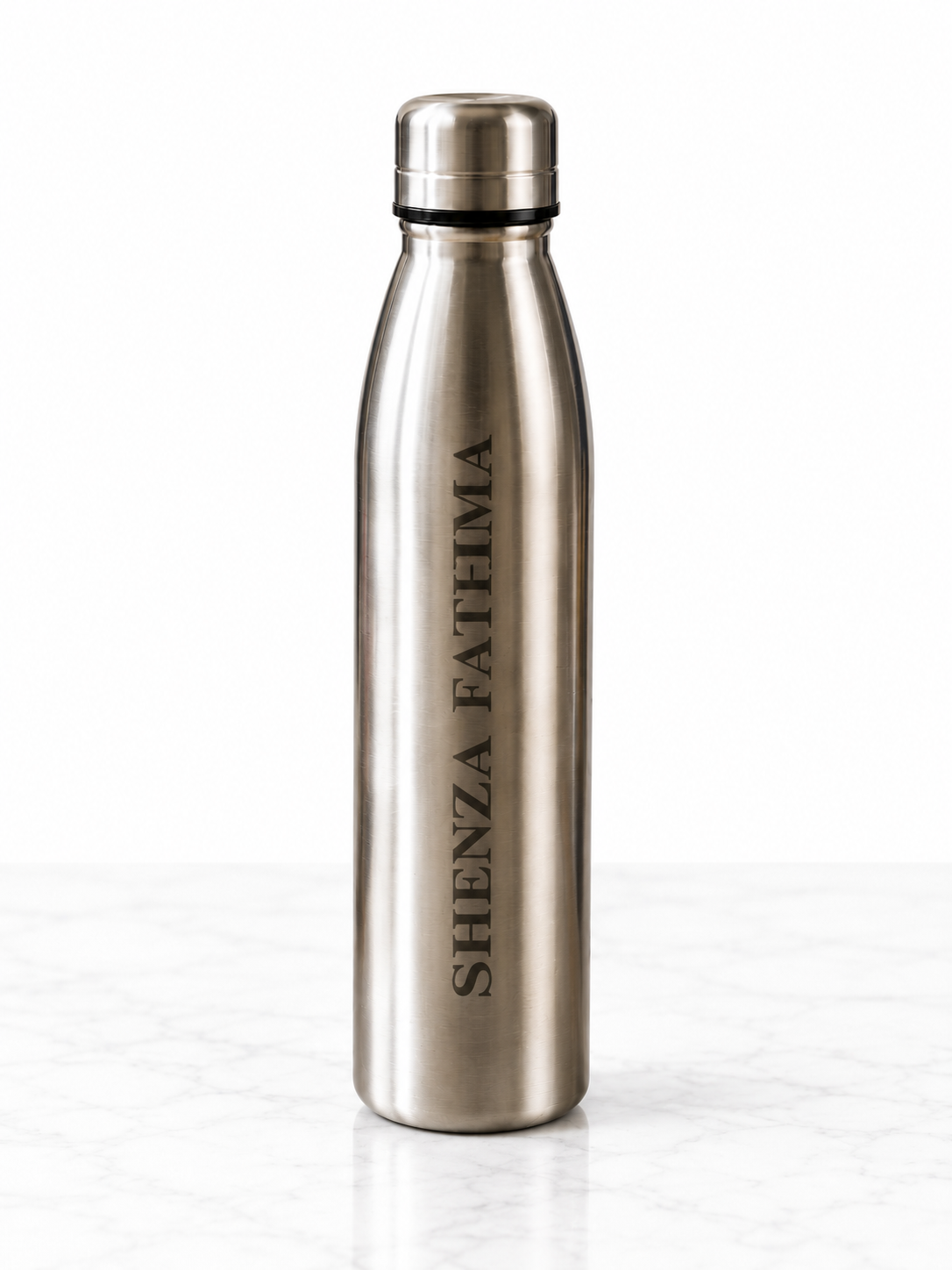 Personalized Stainless Steel Water Bottle with Custom Text - Image 2
