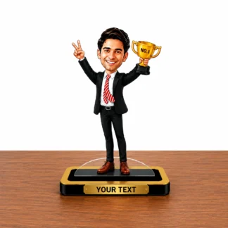 Personalized Male Caricature Award Standee –  Employee Achievement Gift