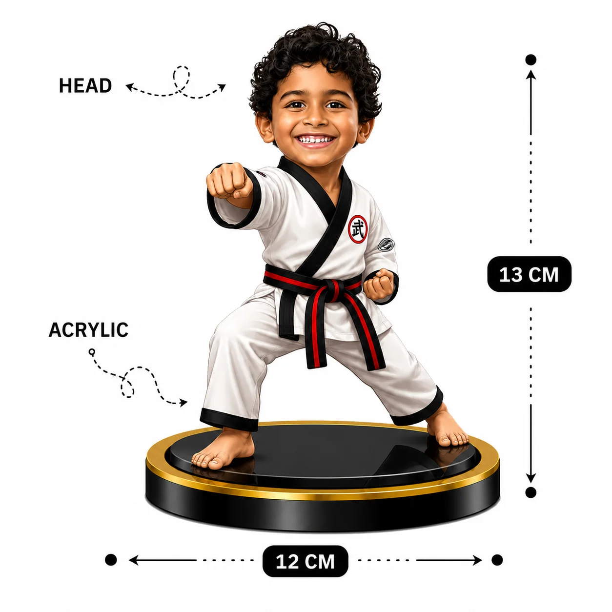 Personalized Karate Kid Caricature – Custom Martial Arts Standee Gift - Image 4