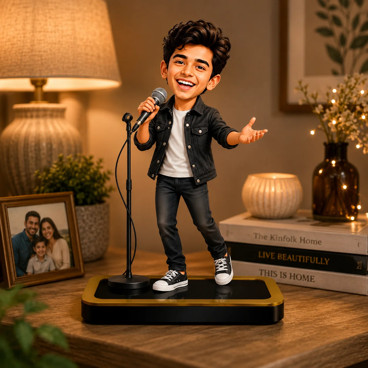Personalized Singer Caricature – Custom Music Star Standee Gift - Image 4