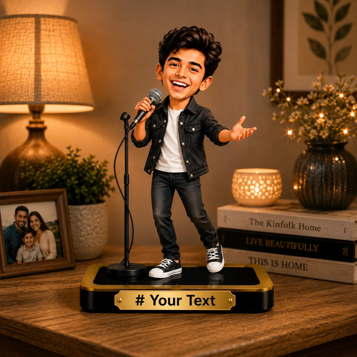 Personalized Singer Caricature – Custom Music Star Standee Gift - Image 5