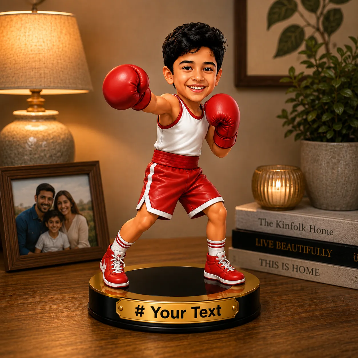 Personalized Boxing Kid Caricature Standee – Custom Mini Boxer Acrylic Gift - Image 5