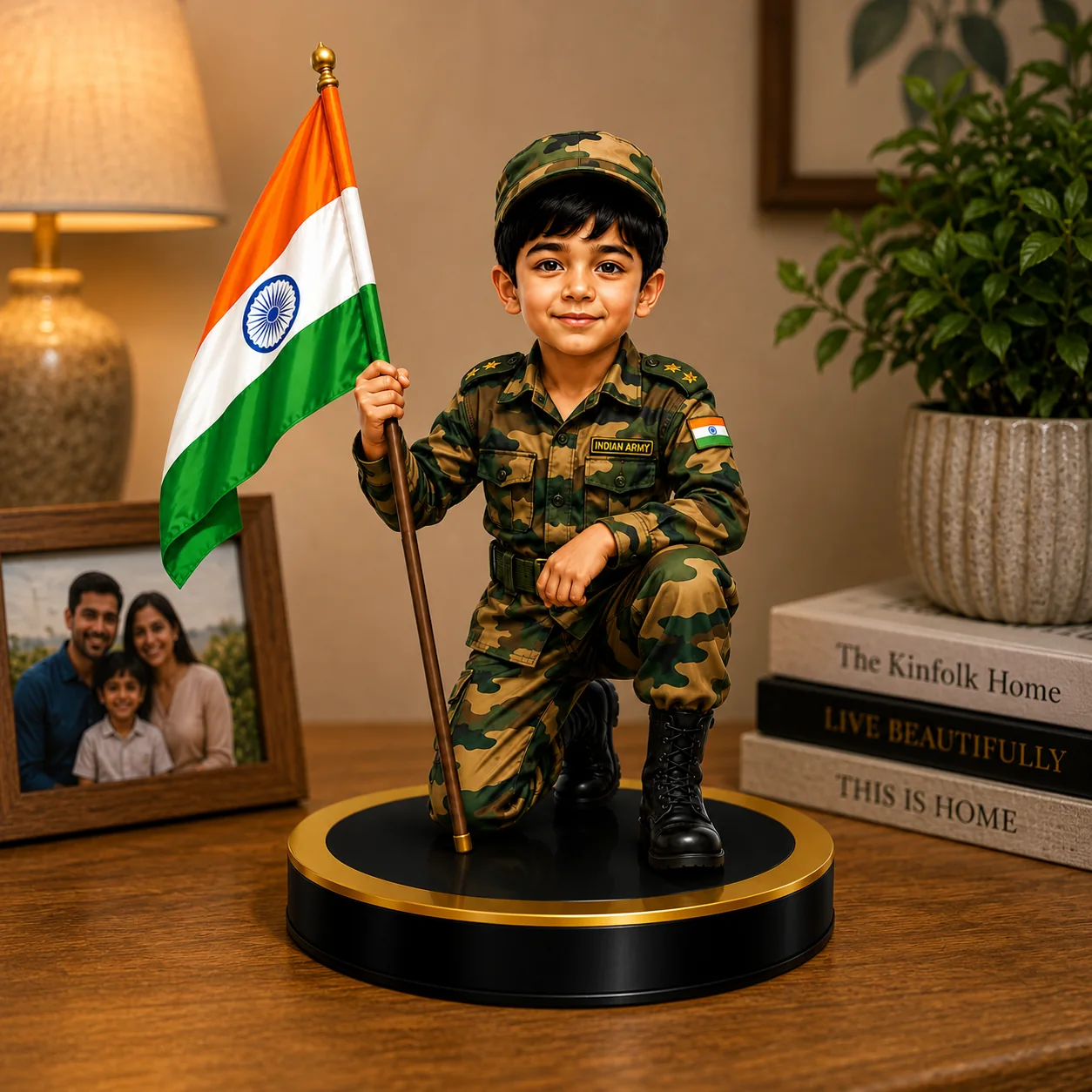 Personalized Soldier Caricature Standee – Custom Military Hero Acrylic Gift - Image 4