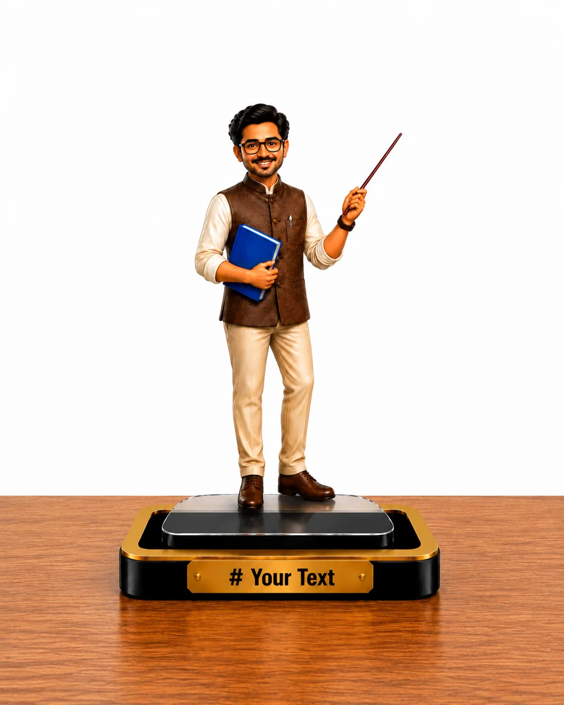 Personalized Male Teacher Caricature Standee – Teacher Appreciation Gift