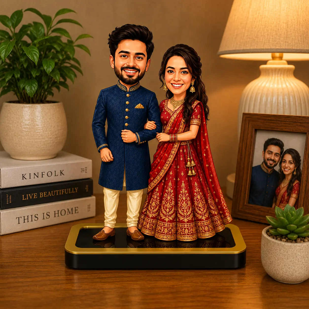 Personalized Couple Wedding Caricature – Custom Wedding Gift - Image 4
