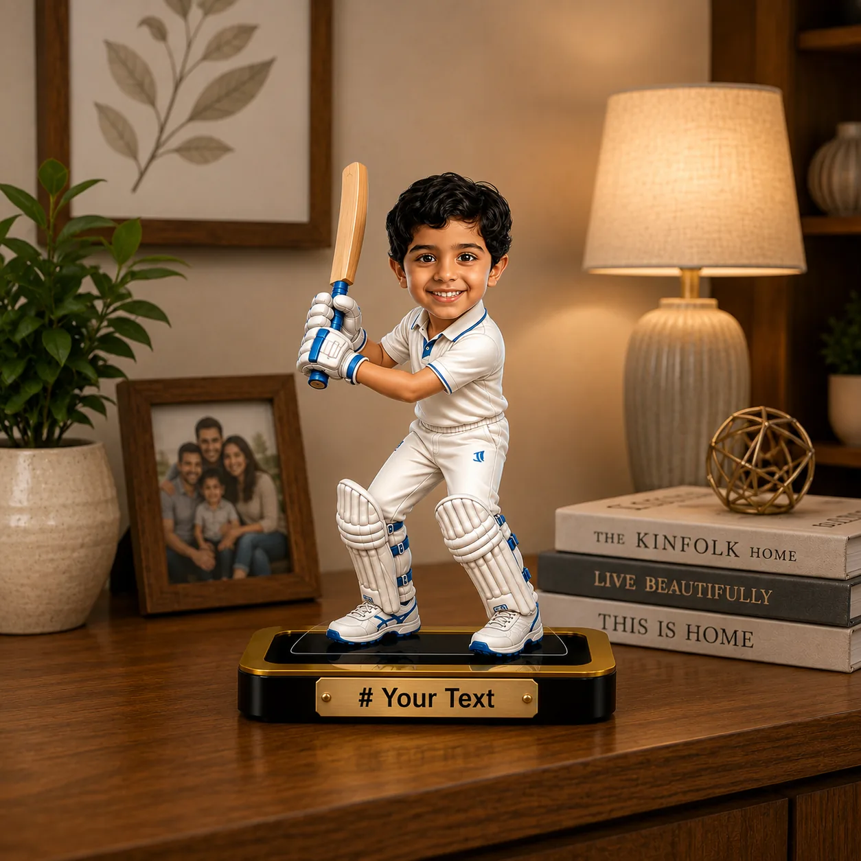 Personalized Celebrity Cricketer Caricature – Custom Cricket Fan Gift - Image 4
