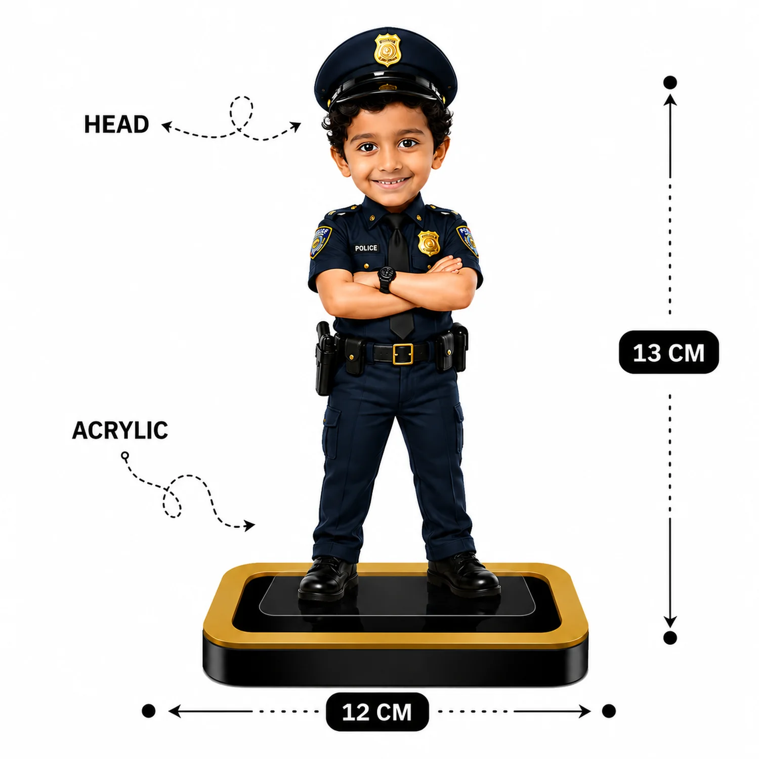 Personalized Police Officer Caricature – Custom Police Standee Gift - Image 3