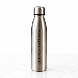 Personalized Stainless Steel Water Bottle with Custom Text
