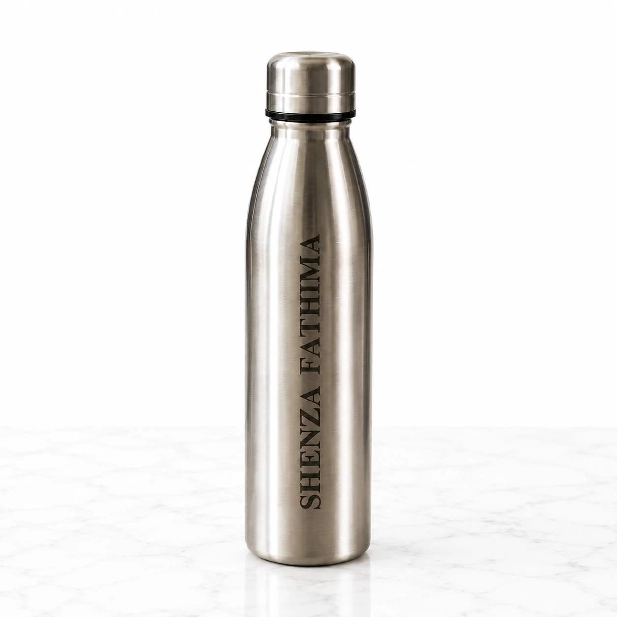 Personalized Stainless Steel Water Bottle with Custom Text